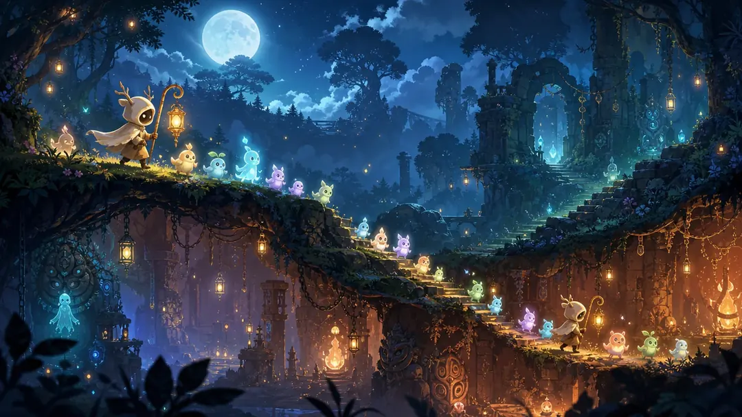 Spirit Keepers lantern rescue adventure key art 1