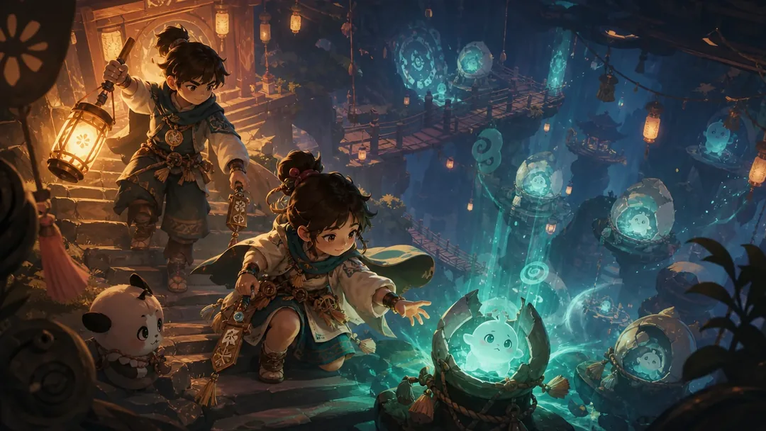 Spirit Keepers lantern rescue adventure key art 3