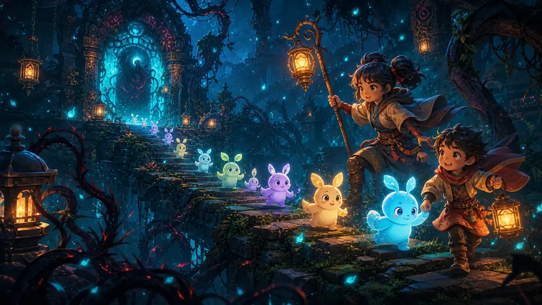 Spirit Keepers lantern rescue adventure key art 5
